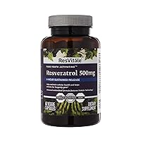 ResVitále Resveratrol 500 mg - Resveratrol Supplement for Men and Women - 60 Veggie Capsules