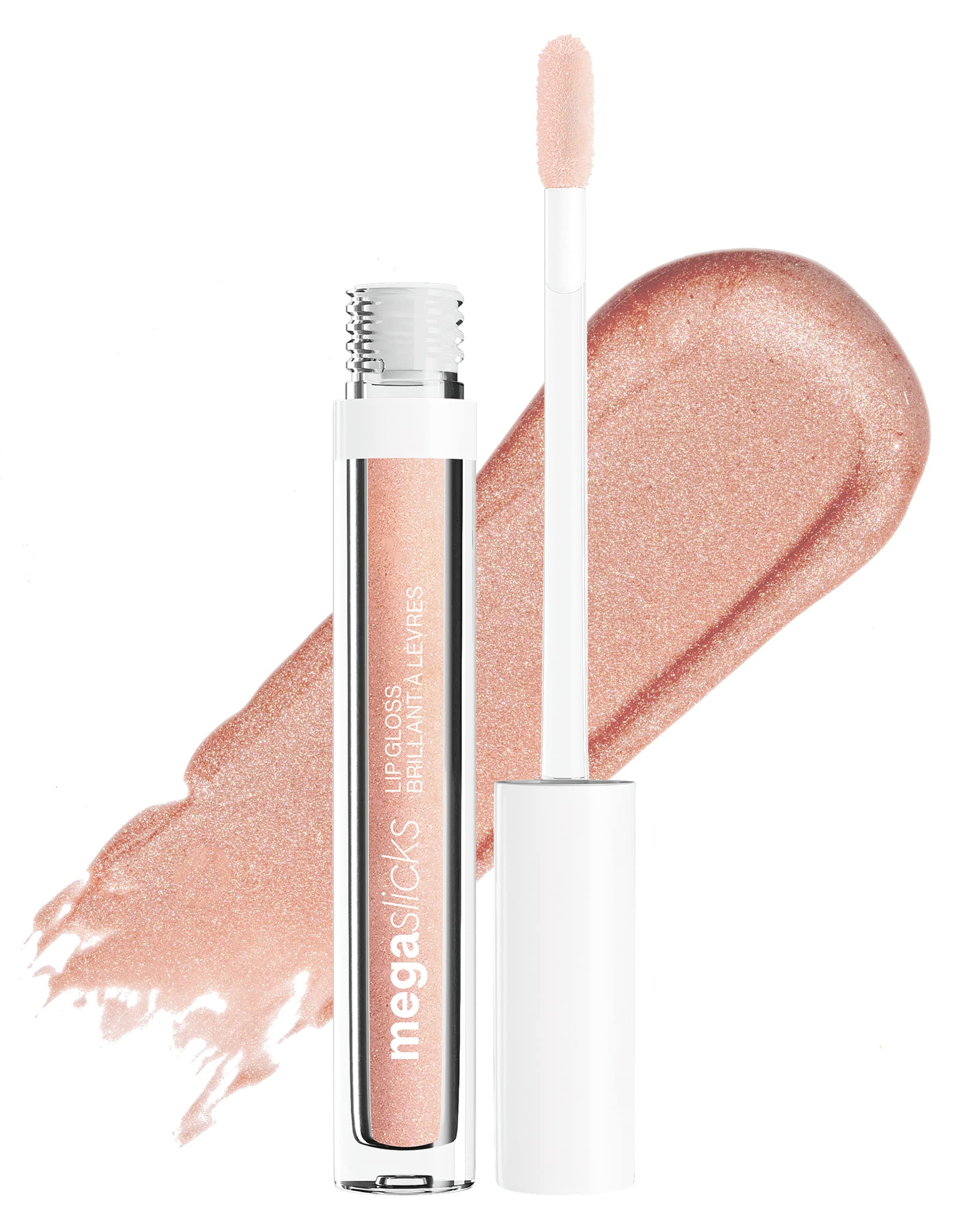 wet n wild Mega Slicks Lip Gloss | Long Lasting | Hyaluronic Acid | High Shine | Champagne Please