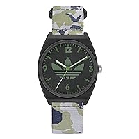 Adidas Green Graphic Camo Fast Wrap Strap Watch (Model: AOST220402I)