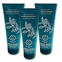 Bath & Body Works Aromatherapy Eucalyptus & Tea Relief With Essential Oils - Pack Of 3 - SUPER Moisturizing Body Wash - 10fl oz / 296mL