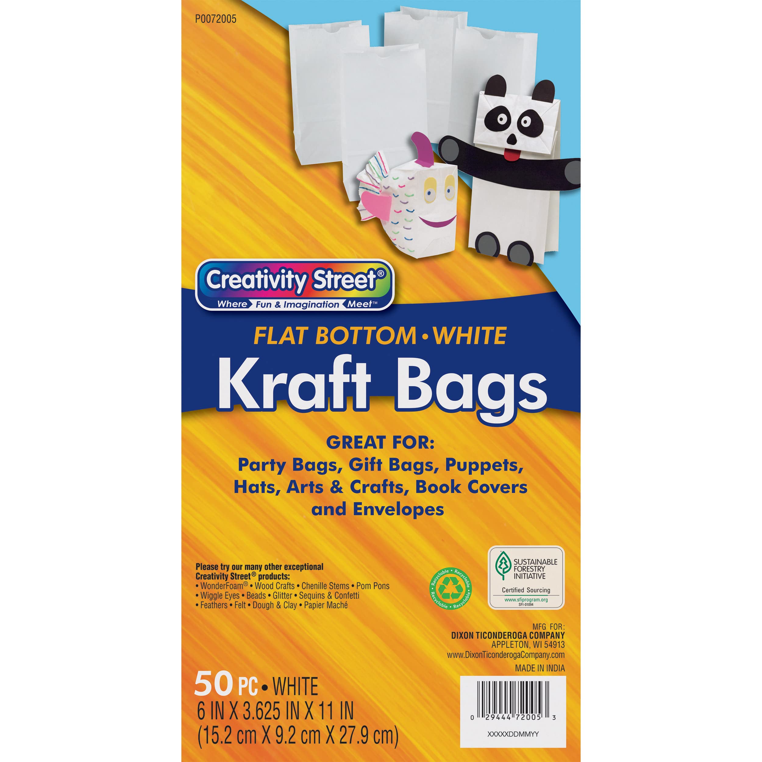 Rainbow Kraft Bags, 6