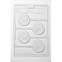 Cacao My Best Teacher Medal Chocolate Mould 4 Cavity, 17 x 26 x 2.1 cm, PVC