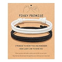 UNGENT THEM Adjustable Rope Couples Bracelets for Men, Boyfriend, Girlfriend, Soulmate, Husband, Wife - Anniversary Valentines Day Birthday Christmas Gift for Him and Her