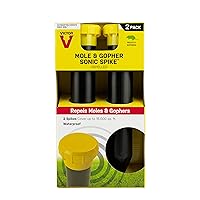 Victor M9012 Mole and Gopher Chemical Free Sonic Spike - Outdoor Mole and Gopher Repellent