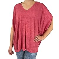 Laurie Felt Women's Oversized Knit Top with V-Neck