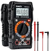 KAIWEETS Digital Multimeter 4000 Counts, Voltage Tester with Accurate Ohm Volt Amp Readings, DC/AC Voltmeter Clearly Measures Resistance Continuity Diode Capacitance NCV for Household and Automotive
