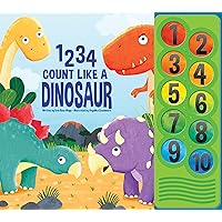 1234 Count Like a Dinosaur - Counting Sound Book - PI Kids 1234 Count Like a Dinosaur - Counting Sound Book - PI Kids Board book