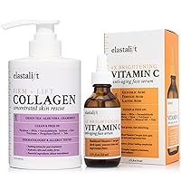 Elastalift Collagen Firming Body Lotion + Vitamin C Brightening Facial Serum Set