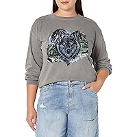 Avenue Women's Societie+ Plus Size Sweater Sadie Grphic