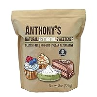 Anthony's Erythritol Sweetener, 8 oz, Non GMO, Sweetener, Keto & Paleo Friendly