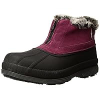 Propét Womens Lumi Ankle Zip Snow Boot, Berry, 10 XX-Wide US