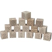 Simple Wooden ABC Blocks - Made in USA