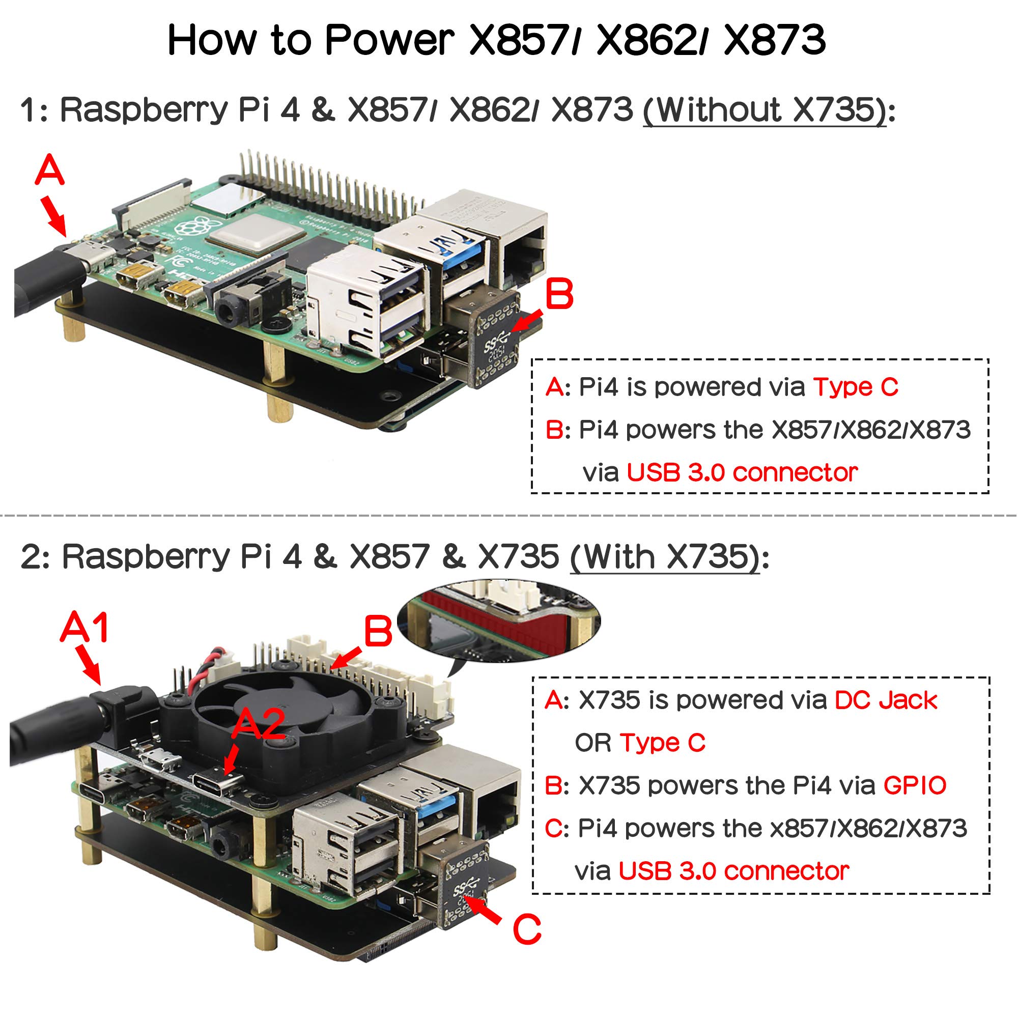Mua Geekworm for Raspberry Pi mSATA SSD Adapter X857 V2.0, mSATA SSD  Expansion Board USB3.0 Module Compatible with Raspberry Pi Model B UASP  Supported ONLY trên Amazon Mỹ chính hãng 2023 Fado