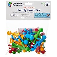 Learning Resources Family Counters Smart Pack, Tactile Learning, Counting & Sorting Toy, 24 Counters, Ages 3+