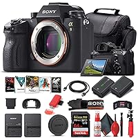 Sony Alpha a9 Mirrorless Digital Camera (Body Only) (ILCE9/B) + 64GB Memory Card + NP-FZ-100 Battery + Corel Photo Software + Case + External Charger + Card Reader + HDMI Cable + More (Renewed)