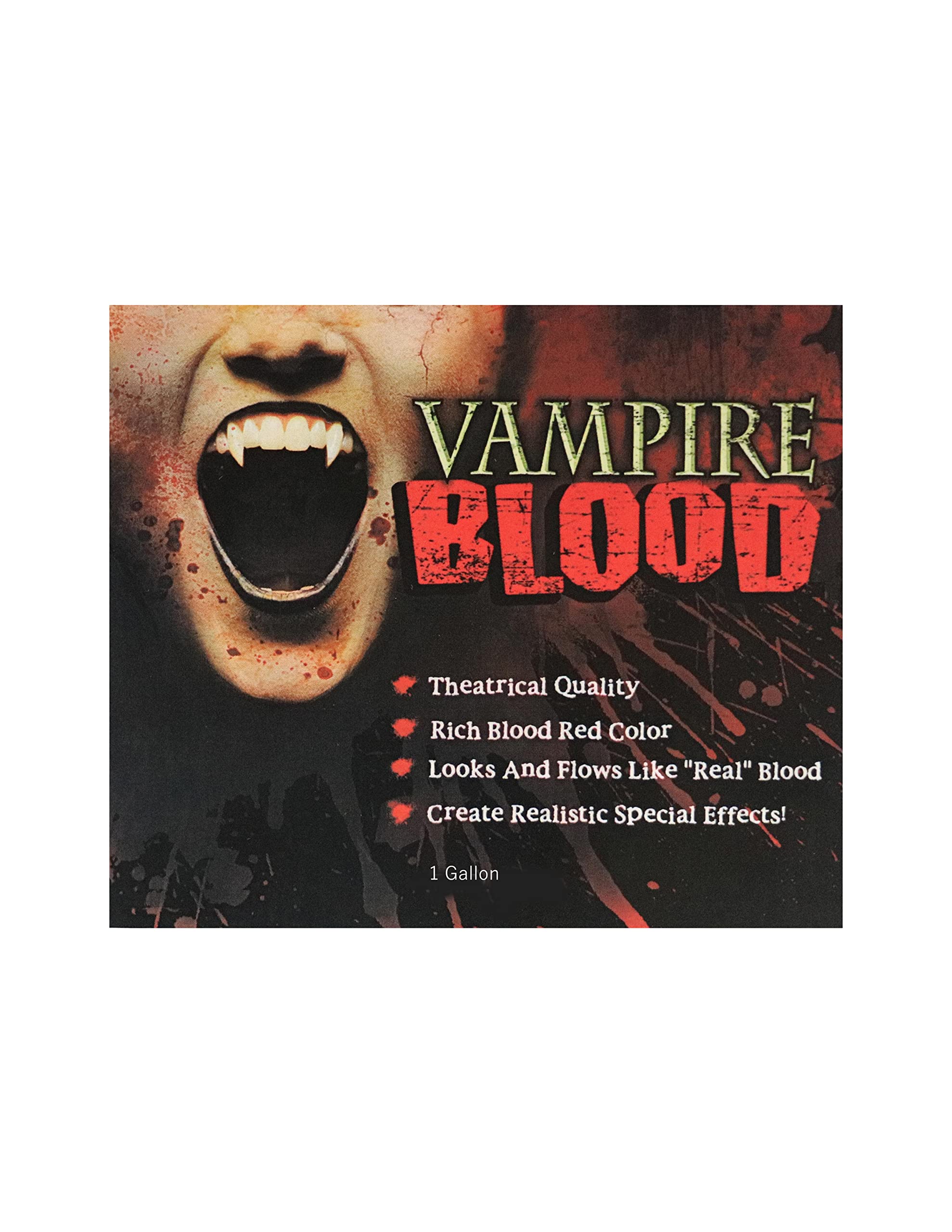 LLF 1 Gallon Fake Vampire Blood for Halloween Costume, Zombie, Vampire and Monster Makeup & Dress Up
