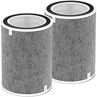 HP201 HP202 Replacement Filter 2Pack Compatible with Shark HP200 Series &HC502 Air Purifier MAX,HP200 Series HP202 HP201 &HP232 Filter Cleans Up to 99.98% Particles, Compare Part #HE2FKBAS,HE2FKBASMB