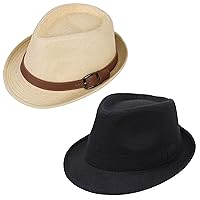 Simplicity Fedora Hats for Men Classic Derby Hats for Men