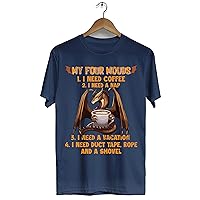 My Four Moods I Need Coffee and A Nap Dragon Coffee Lovers Dragon Shirt for Men Women Gift Unisex T-Shirt