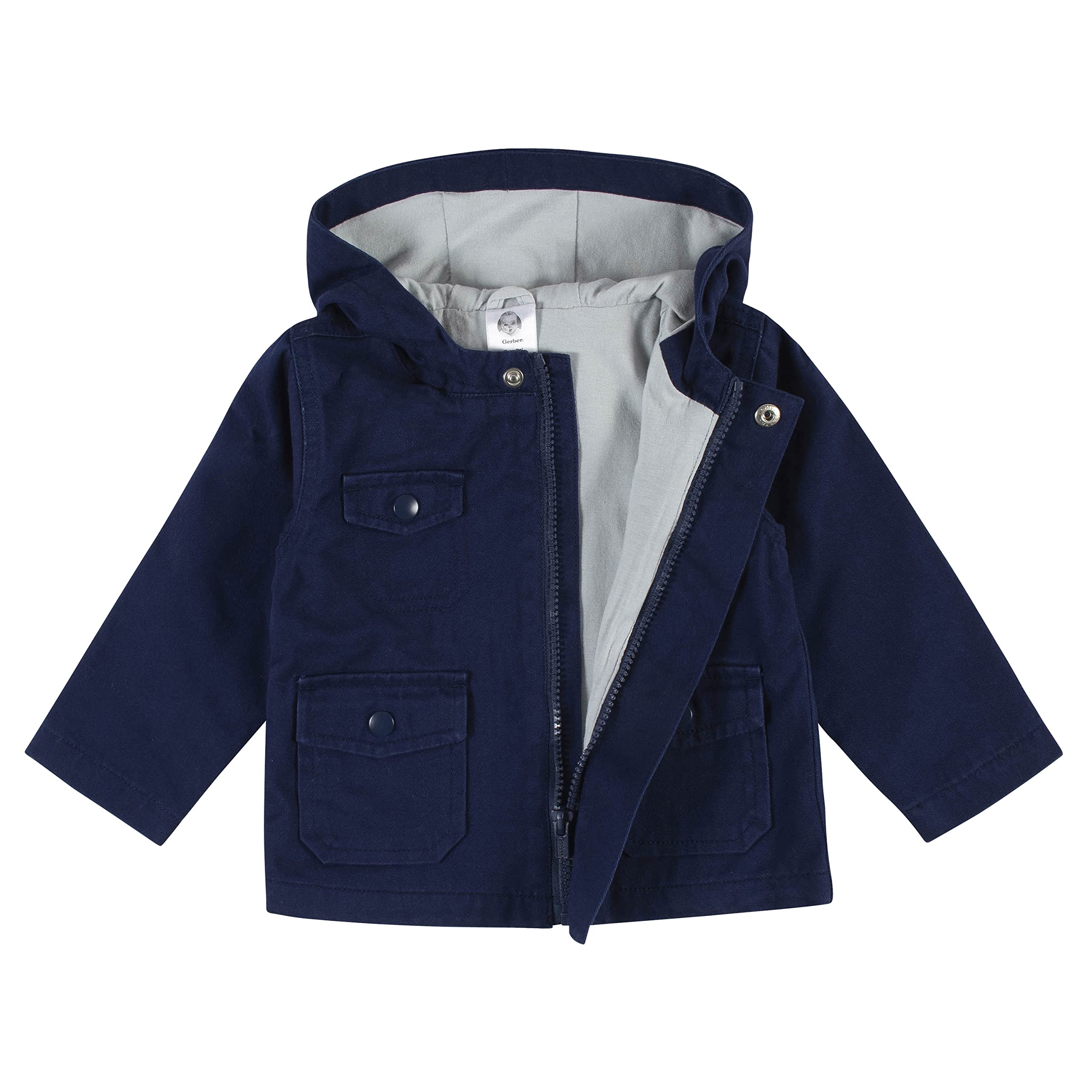 Gerber Baby Hooded Cotton Twill Utility Jacket (Infant Toddler)
