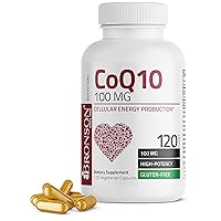 CoQ10 100 MG High Potency Cellular Energy Production, 120 Vegetarian Capsules