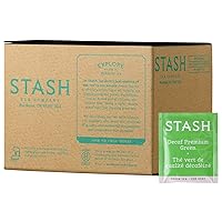 Tea Decaf Premium Green Tea, Box of 100 Tea Bags (Packaging May Vary)
