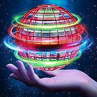 Flying Orb Ball Toys Soaring Hover Boomerang Spinner Hand Controlled Mini Drone Cosmic Globe Spinning Kids Adults Outdoor Fly Toy Birthday Gift Cool Stuff for Boys Girls 6 7 8 9 10+ Year Old (red)