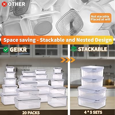 Reditainer 8 Piece - 64 oz. Deli Food Storage Containers w/ Lids 