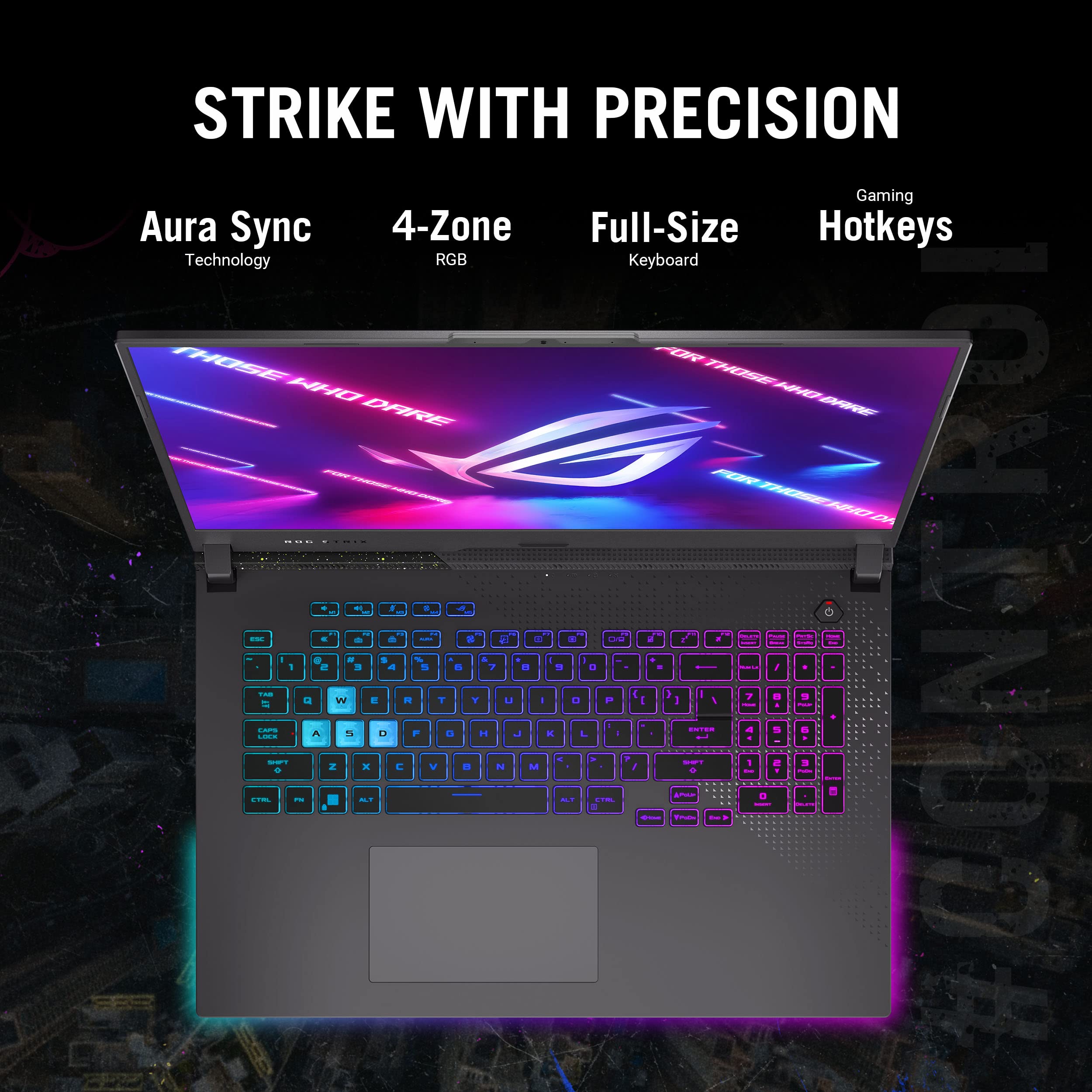 ASUS ROG Strix G17 (2023) Gaming Laptop, 17.3” QHD 240Hz, GeForce RTX 4070, AMD Ryzen 9 7945HX, 16GB DDR5, 1TB PCIe SSD, Wi-Fi 6E, Windows 11, G713PI-DS94