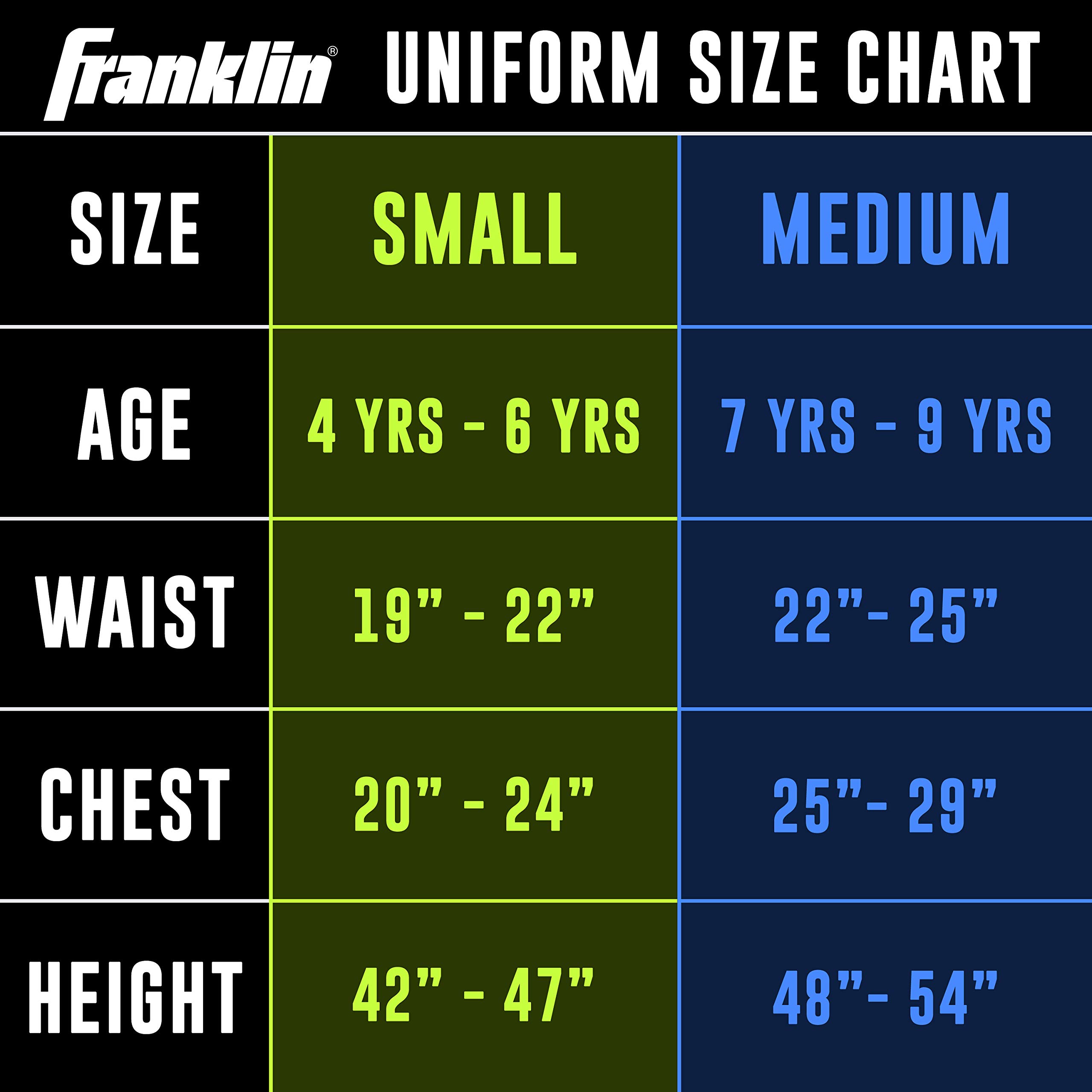 Franklin Sports NCAA Kids Football Uniform Set - NFL Youth Football Costume for Boys & Girls - Set Includes Helmet, Jersey & Pants