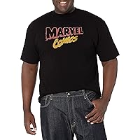 Marvel Big & Tall Classic Retro Logo Men's Tops Short Sleeve Tee Shirt