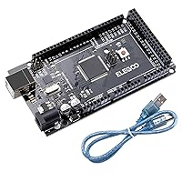 ELEGOO MEGA 2560 R3 Controller Board Compatible with Arduino IDE with USB Cable Black Version