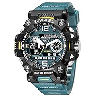 SMAEL Men's Military Watch Outdoor LED Digital Watch Waterproof Tactical Army Wrist Sports Watches for Men 8072