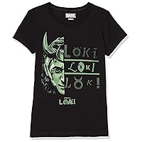 Marvel Little Loki Big Metaphor Girls Short Sleeve Tee Shirt