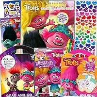 Trolls Coloring and Stickers Activity Book Bundle with Coloring Book, Trolls Activity Packs, Stickers, and More