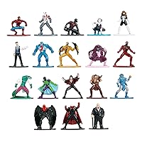Jada Toys Marvel Spider-Man 18-Pack Series 9 Die-cast Figures, Toys for Kids and Adults