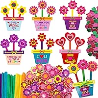 Mother Day Crafts for Kids 24 Set Flower Craft for Kids, Happy Mothers Day Flower Pot for Toddlers School Classroom, Mothers Day Craft Activity Project, Gifts For Mothers Day, Kids Crafts for Mom
