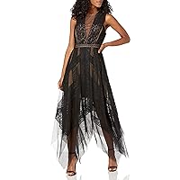 Women's Flowy Lace Cocktail Dress