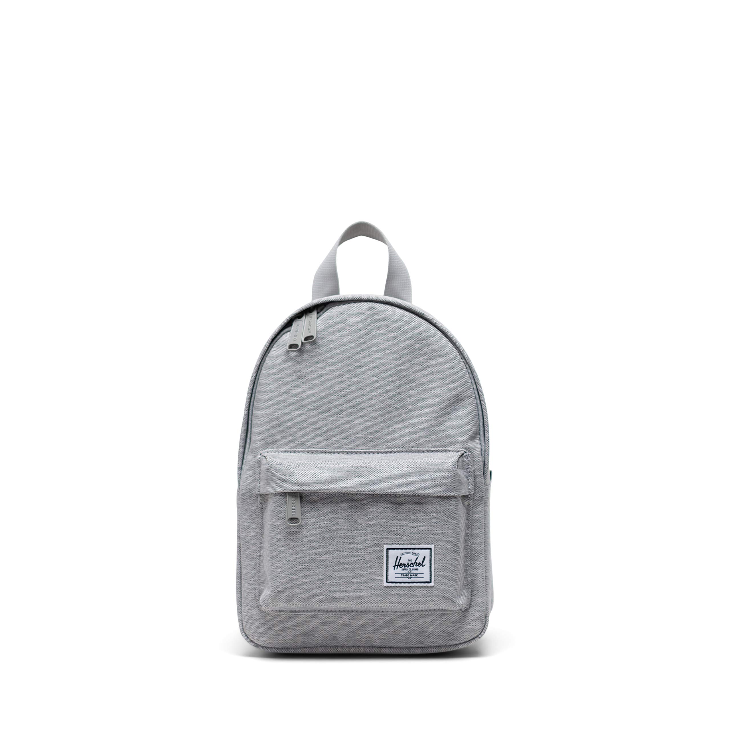 Herschel Classic Backpack, Light Grey Crosshatch, Mini 9.0L