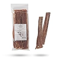GigaBite 12 Inch Beef Esophagus Dog Treat Strips by Best Pet Supplies - Pack of 10, TES-12-10