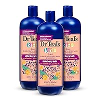 Kids 3-in-1 Bubble Bath, Body Wash & Shampoo, Boost & Renew Elderberry with Vitamin C, 20 fl oz. (Pack of 3)