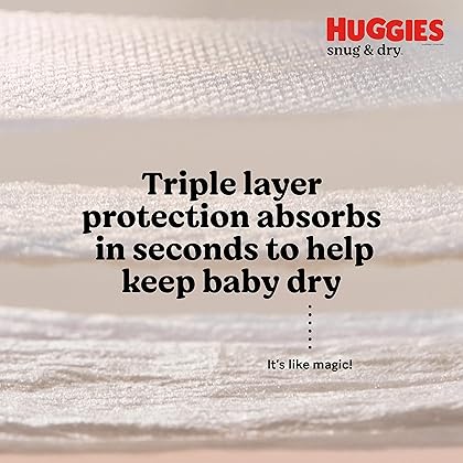 Huggies Snug & Dry Baby Diapers, Size 3 (16-28 lbs), 200 Ct