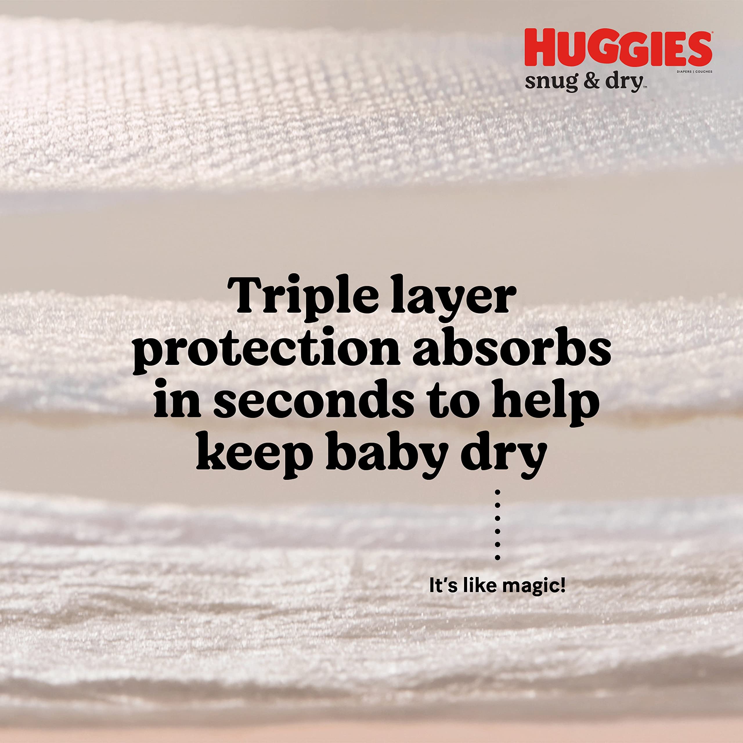 Huggies Snug & Dry Baby Diapers, Size 7 (41+ lbs), 92 Ct