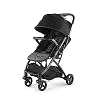 Summer Infant 3Dpac CS Compact Stroller, Black – Car Seat Adaptable Baby Lightweight Stroller with Convenient One-Hand Fold, Reclining Seat and Extra-Large Canopy
