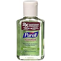 Purell Hand Sanitizer with Aloe, 2 Fl Oz (Pack of 6)