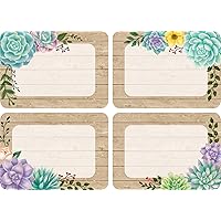 Teacher Created Resources Rustic Bloom Name Tags/Labels, Multi-Pack 3.5 x 2.5 inch