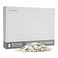 Jigsaw Puzzles 1000 Pieces for Adults Blank Jigsaw Puzzles Pure Blank White Puzzles Solid Color Hardest Puzzles Hell Difficulty Jigsaw Puzzle for Adult Teens Toy Gift Hanging Decor