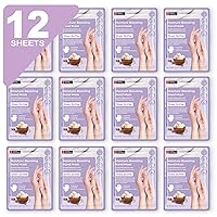 Original Derma Beauty Hand Mask 12 Pairs Moisture-Boosting Shea Butter Hydrating Hand Mask Set Moisturizing Hand Mask Gloves Hand Repair Gloves Hand Care Hand Rejuvination Soothing Gloves