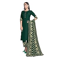 Indian Kurti for Womens With Pant Dupatta | Rayon Foil Printed Dress Kurtis Kurta For Women Tops