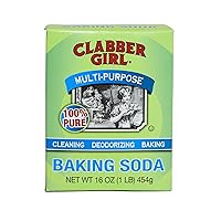 Clabber Girl Baking Soda, 16 Ounce (Pack of 12)